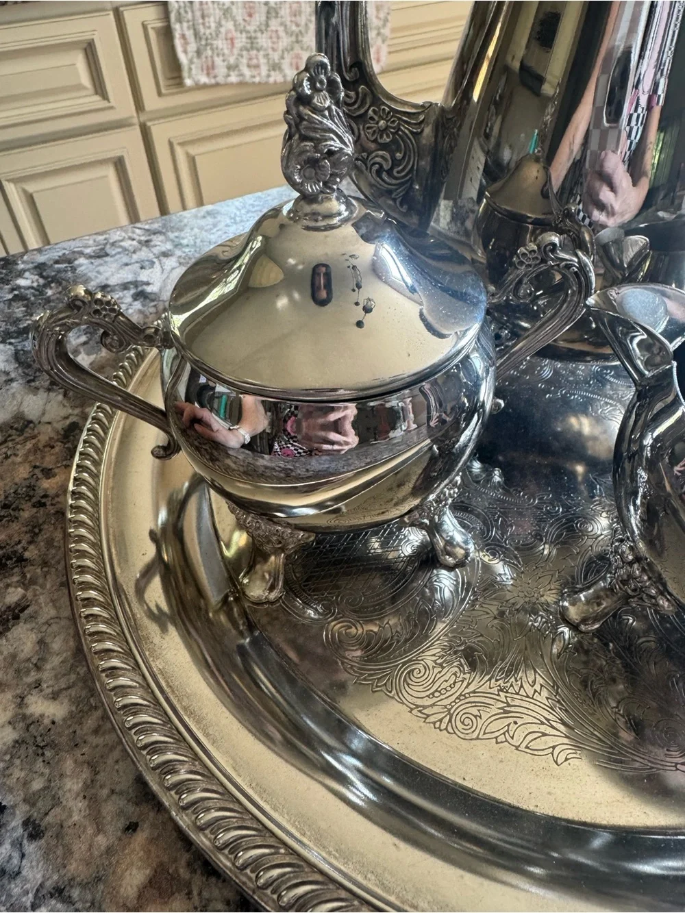 Silver Plated Tea Set - Elegant 3-Piece Service